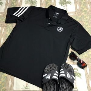 Adidas Pure Motion Short Sleeve Stripe Logo Polo